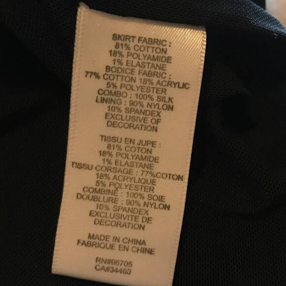 Rebecca Taylor Two Toned Embellished Neck Tweed Fringe Dress - Picture 11 of 12